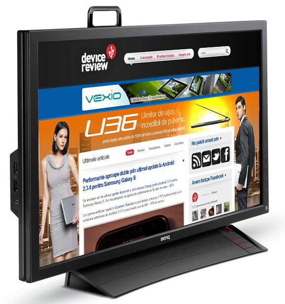 BenQ XL2420T front angle