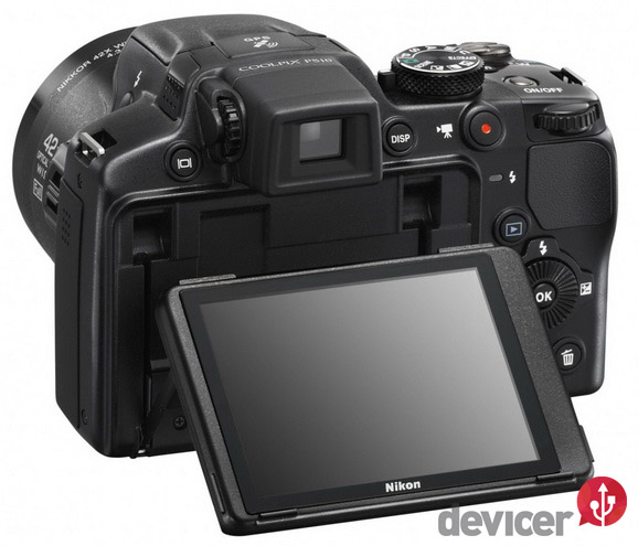 Nikon COOLPIX P510 LCD back