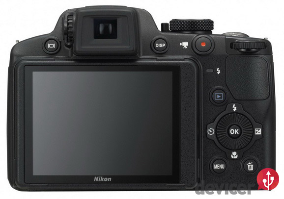 Nikon COOLPIX P510 back lcd