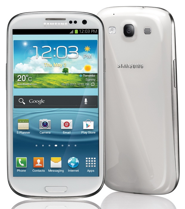 Galaxy S 3 white front back