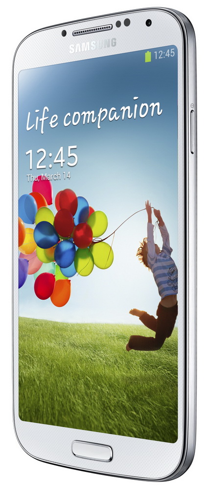 Samsung GALAXY S 4 front side white