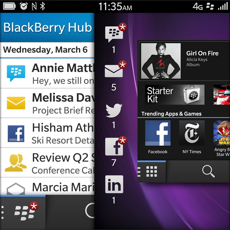 BlackBerry Q10 screenshot